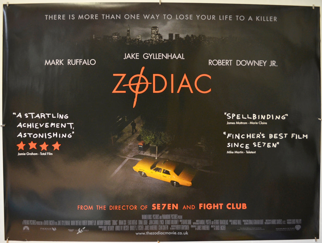 Zodiac Original Quad Poster - Film Poster - Movie Poster  