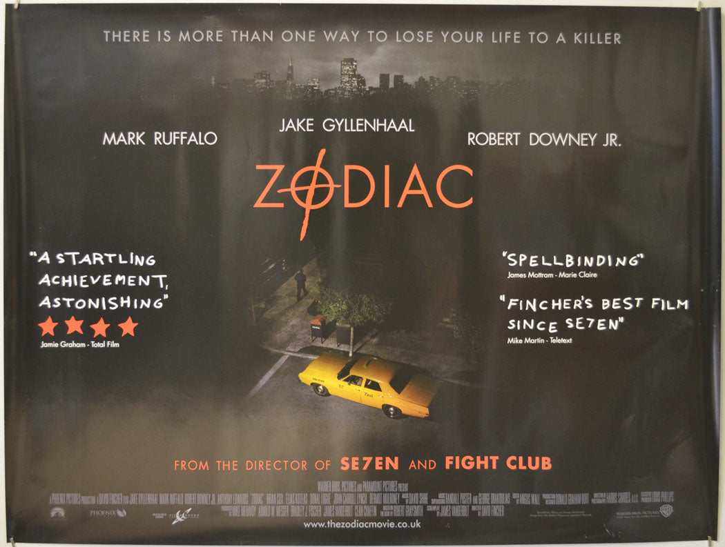 Zodiac Original Quad Poster - Film Poster - Movie Poster