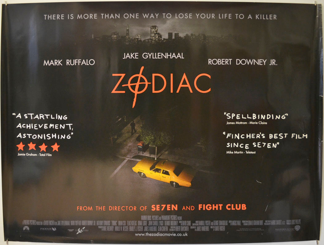 Zodiac Original Quad Poster - Film Poster - Movie Poster