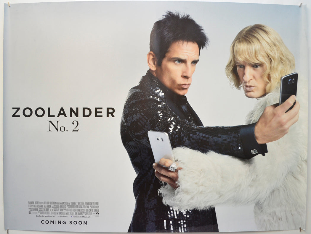 Zoolander 2 (Teaser / Advance Version) Original Quad Poster - Film Poster - Movie Poster