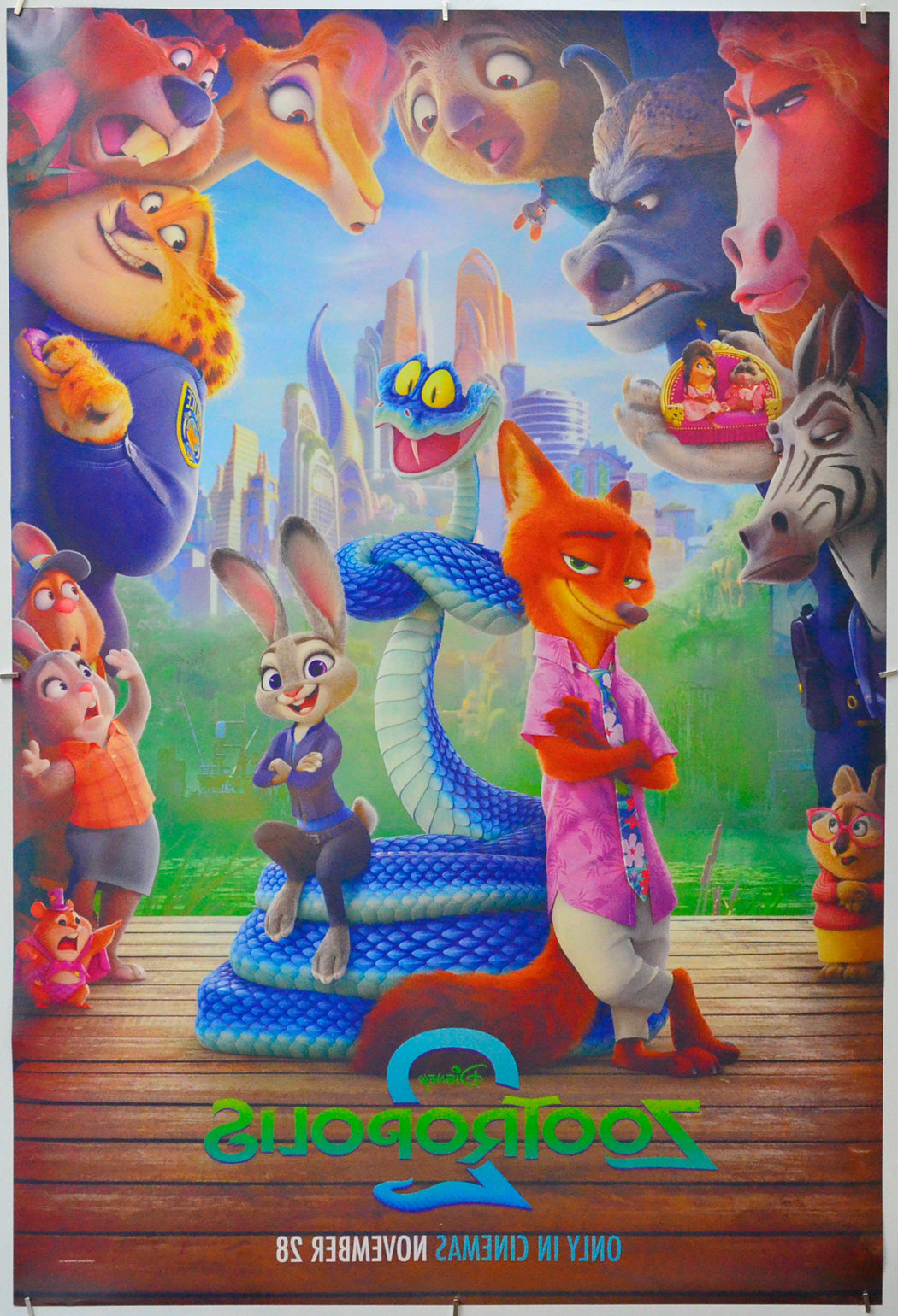 Zootropolis 2 (Back) Cinema One Sheet Movie Poster 