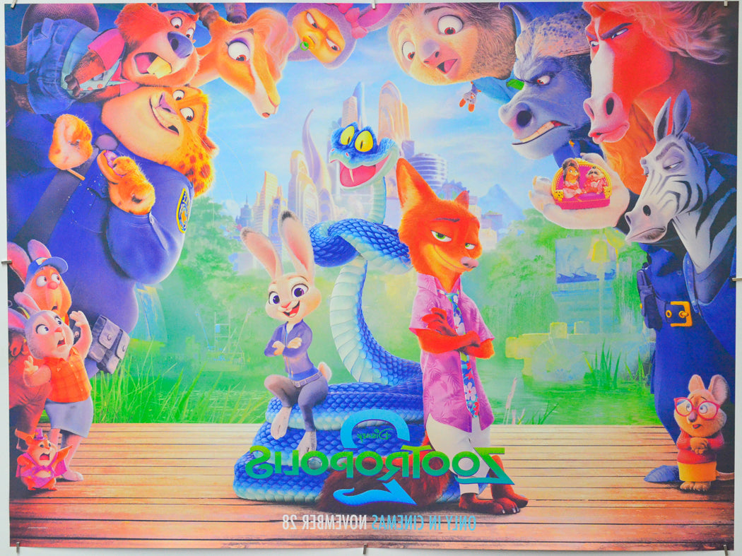 Zootropolis 2 (Back) Cinema Quad Movie Poster 