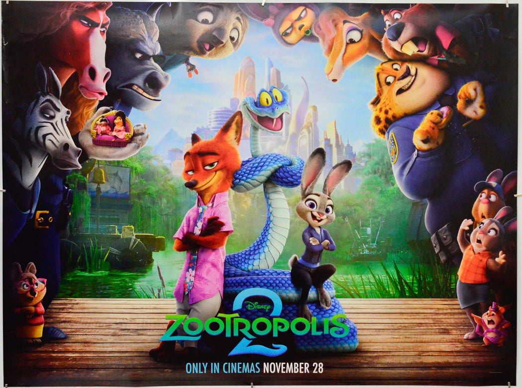 Zootropolis 2 - Original Quad Poster - Film Poster - Movie Poster