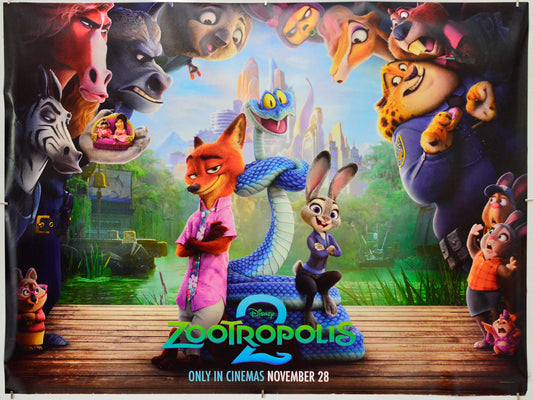Zootropolis 2 - Original Quad Poster - Film Poster - Movie Poster