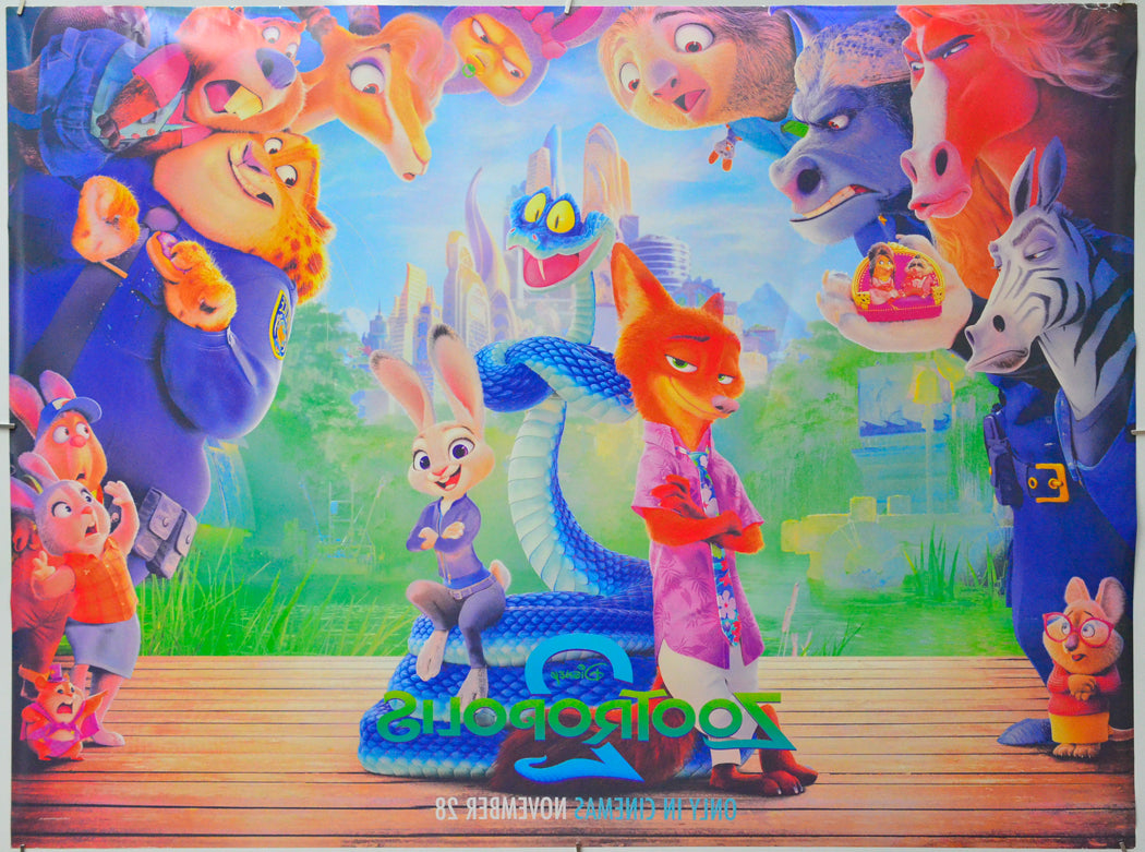 Zootropolis 2 (Back) Cinema Quad Movie Poster 