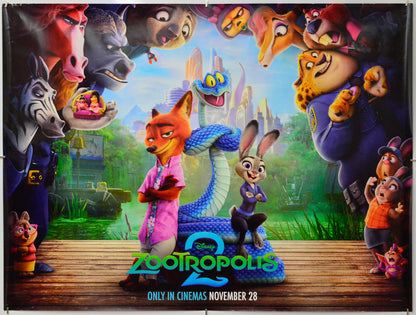 Zootropolis 2 - Original Quad Poster - Film Poster - Movie Poster