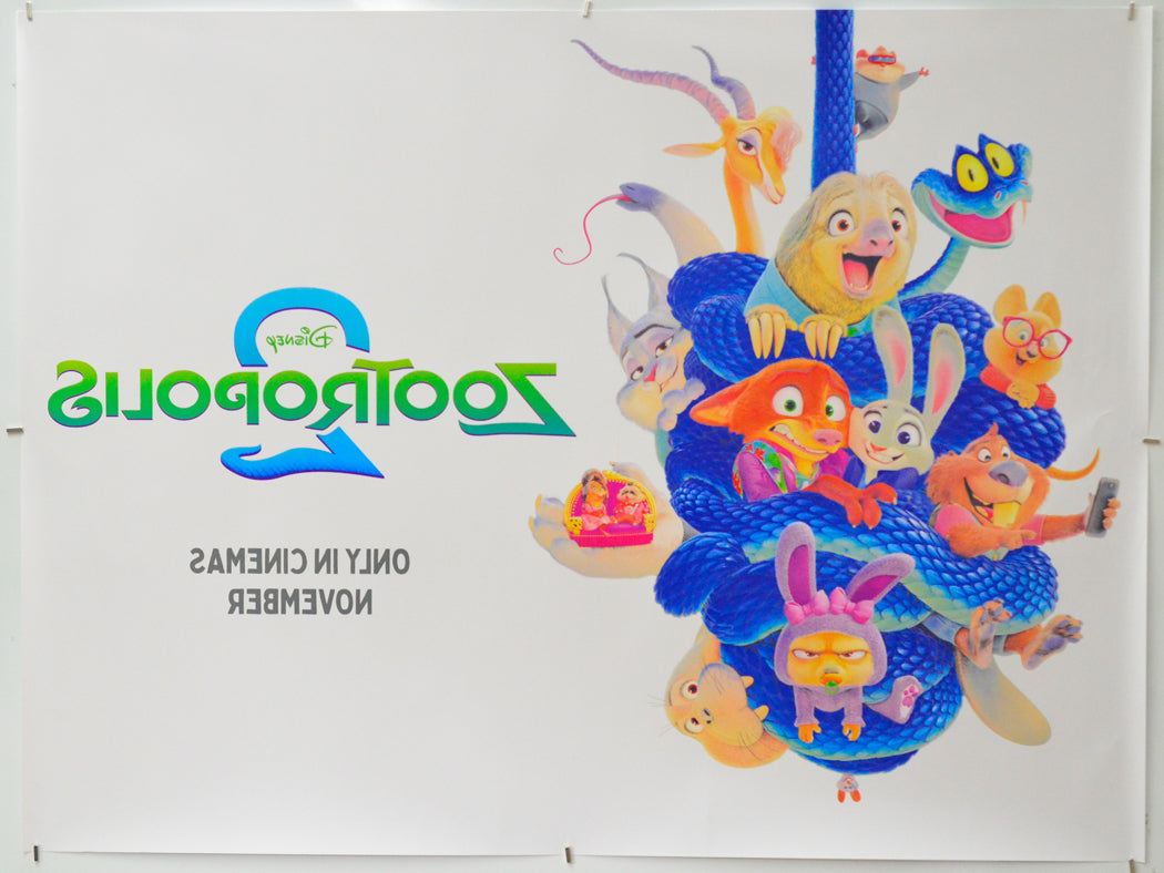 Zootropolis 2 (Back) Cinema Quad Movie Poster 
