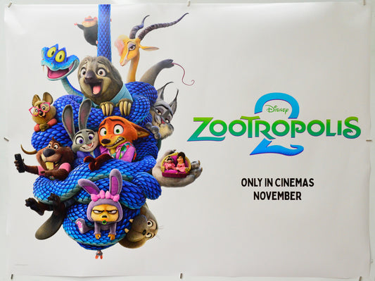 Zootropolis 2 - Original Quad Poster - Film Poster - Movie Poster